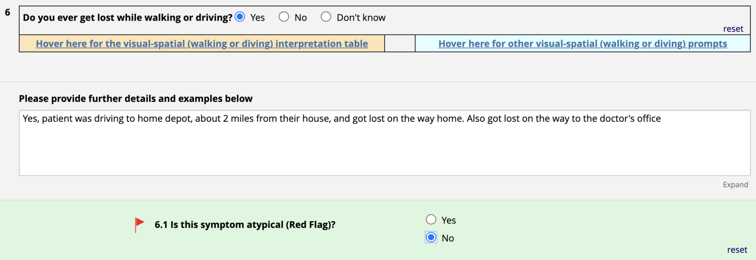 ACCT-AD driving lost response